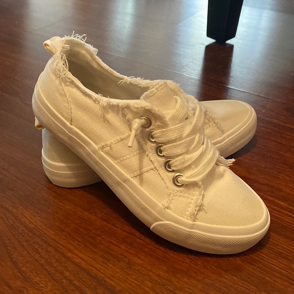 white sneakers